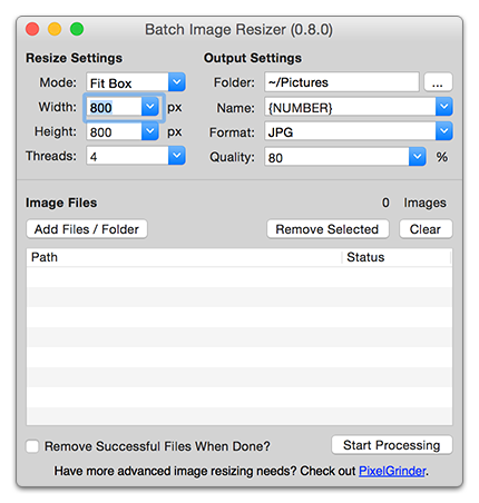 how to resize image on mac